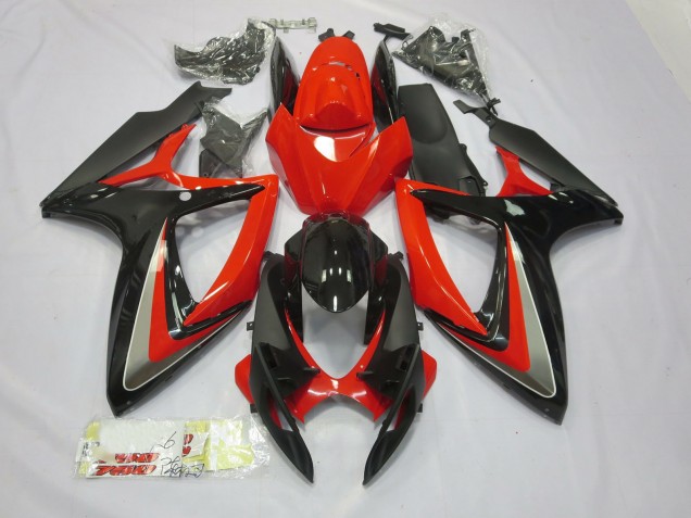 2006-2007 Red and Black Suzuki GSXR 600-750 Fairings for Sale 2006-2007 Red and Black Suzuki GSXR 600-750 Fairings for Sale