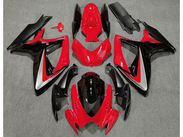 2006-2007 Red Black OEM Style Suzuki GSXR 600-750 Fairings for Sale 2006-2007 Red Black OEM Style Suzuki GSXR 600-750 Fairings for Sale