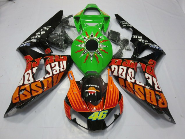 2006-2007 Rossi Lime Honda CBR1000RR Fairings for Sale 2006-2007 Rossi Lime Honda CBR1000RR Fairings for Sale