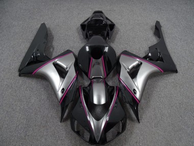 2006-2007 Silver with Pink Pin Stripe Honda CBR1000RR Fairings for Sale