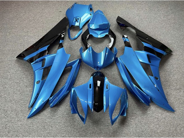 2006-2007 Sky Blue and Black Yamaha R6 Fairings for Sale 2006-2007 Sky Blue and Black Yamaha R6 Fairings for Sale