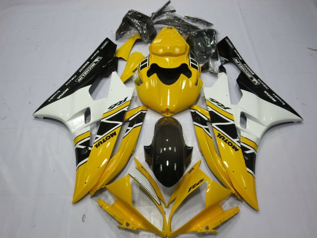2006-2007 Yellow Motul OEM Style Yamaha R6 Fairings for Sale 2006-2007 Yellow Motul OEM Style Yamaha R6 Fairings for Sale
