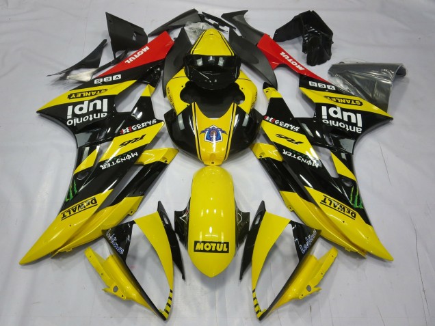 2006-2007 Yellow Motul Yamaha R6 Fairings for Sale 2006-2007 Yellow Motul Yamaha R6 Fairings for Sale