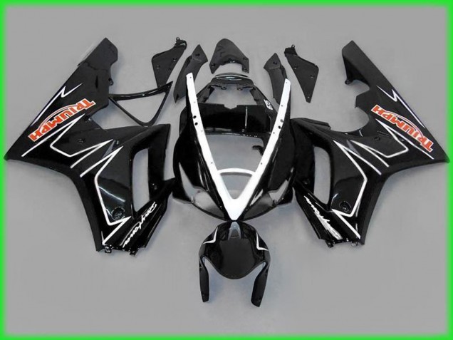 2006-2008 Black Gloss with White Triumph Daytona 675 Fairings for Sale 2006-2008 Black Gloss with White Triumph Daytona 675 Fairings for Sale