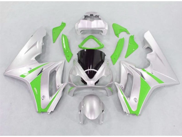 2006-2008 Green and Silver Triumph Daytona 675 Fairings for Sale 2006-2008 Green and Silver Triumph Daytona 675 Fairings for Sale