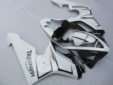 2006-2008 White Silver and Black Triumph Daytona 675 Fairings for Sale