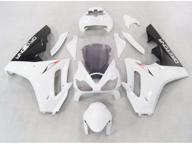 2006-2008 White w Black lowers Triumph Daytona 675 Fairings for Sale