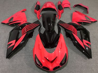 2006-2011 Bright Red Kawasaki ZX14R Fairings for Sale