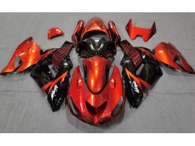 2006-2011 Burnt Orange Black Kawasaki ZX14R Fairings for Sale