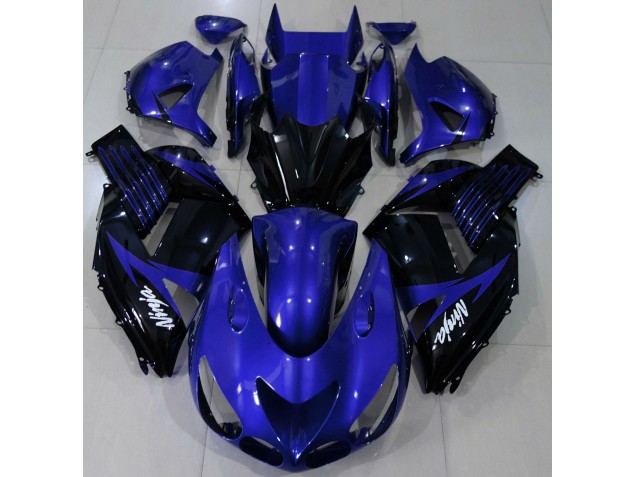 2006-2011 Gloss Blue and Black Kawasaki ZX14R Fairings for Sale 2006-2011 Gloss Blue and Black Kawasaki ZX14R Fairings for Sale