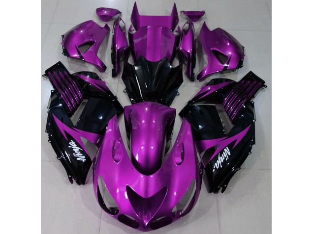 2006-2011 Gloss Purple and Black Kawasaki ZX14R Fairings for Sale 2006-2011 Gloss Purple and Black Kawasaki ZX14R Fairings for Sale
