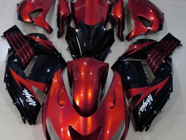 2006-2011 Gloss Red and Black Kawasaki ZX14R Fairings for Sale