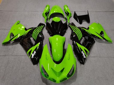 2006-2011 Lime Green and Black Kawasaki ZX14R Fairings for Sale