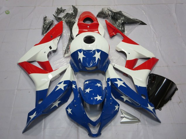 2007-2008 American Flag Honda CBR600RR Fairings for Sale 2007-2008 American Flag Honda CBR600RR Fairings for Sale