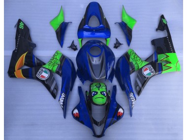 2007-2008 Blue and Green Shark Honda CBR600RR Fairings for Sale