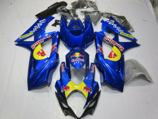 2007-2008 Blue Red Bull Suzuki GSXR 1000 Fairings for Sale 2007-2008 Blue Red Bull Suzuki GSXR 1000 Fairings for Sale