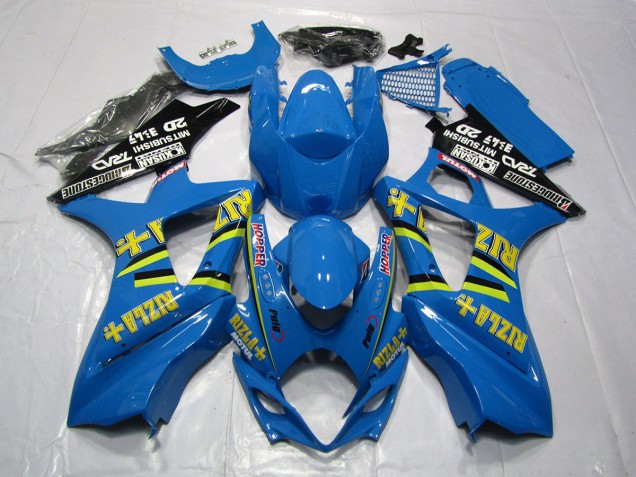 2007-2008 Bright Blue Rizla Suzuki GSXR 1000 Fairings for Sale 2007-2008 Bright Blue Rizla Suzuki GSXR 1000 Fairings for Sale