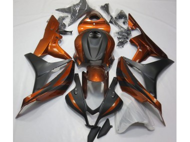 2007-2008 Burnt Orange and Matte Black Honda CBR600RR Fairings for Sale
