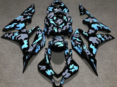 2007-2008 Custom Camo Blue Honda CBR600RR Fairings for Sale