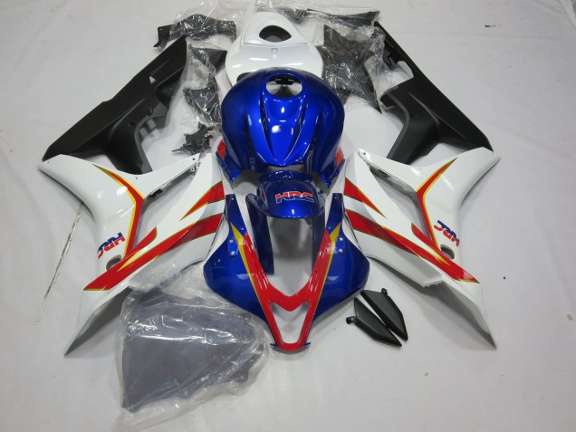 2007-2008 Deep Blue White and Red HRC Honda CBR600RR Fairings for Sale 2007-2008 Deep Blue White and Red HRC Honda CBR600RR Fairings for Sale