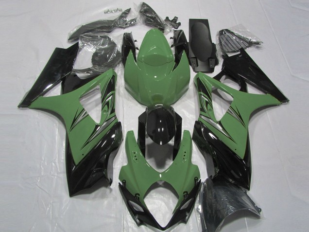 2007-2008 Forest Green and Black Suzuki GSXR 1000 Fairings for Sale 2007-2008 Forest Green and Black Suzuki GSXR 1000 Fairings for Sale