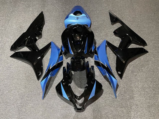 2007-2008 Gloss Black & Light Blue Honda CBR600RR Fairings for Sale 2007-2008 Gloss Black & Light Blue Honda CBR600RR Fairings for Sale