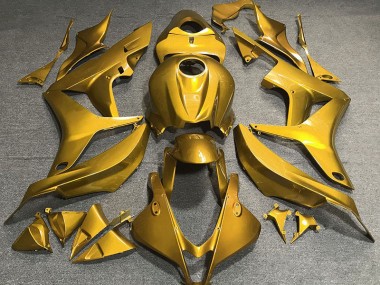 2007-2008 Gloss Gold Plain Honda CBR600RR Fairings for Sale