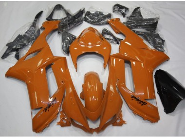 2007-2008 Gloss Orange Kawasaki ZX6R Fairings for Sale