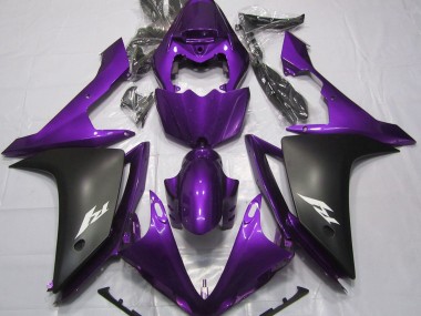 2007-2008 Gloss Purple and Black Yamaha R1 Fairings for Sale