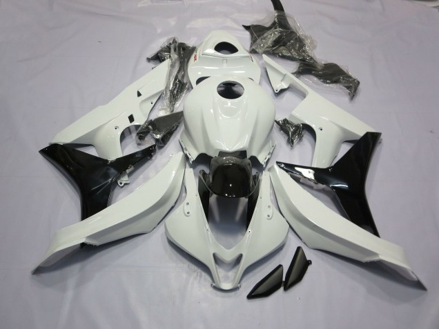 2007-2008 Gloss White and Black Honda CBR600RR Fairings for Sale 2007-2008 Gloss White and Black Honda CBR600RR Fairings for Sale