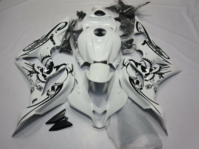 2007-2008 Gloss White Special Design Honda CBR600RR Fairings for Sale 2007-2008 Gloss White Special Design Honda CBR600RR Fairings for Sale