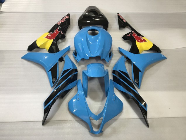 2007-2008 Light Blue Red Bull Honda CBR600RR Fairings for Sale 2007-2008 Light Blue Red Bull Honda CBR600RR Fairings for Sale