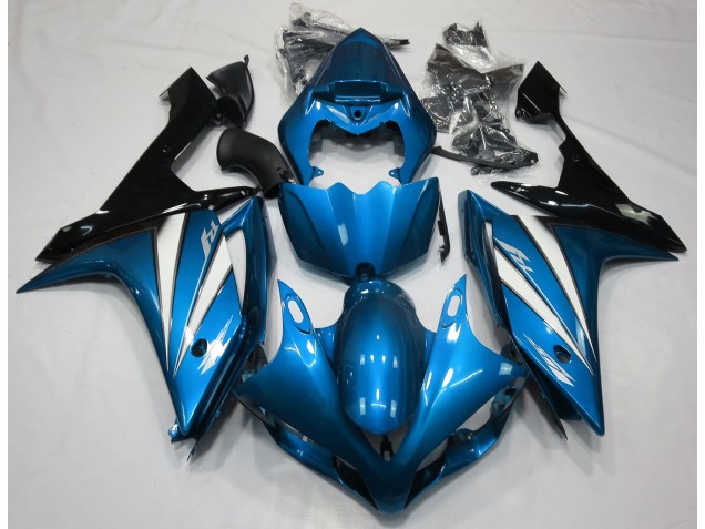 2007-2008 Light Blue White and Black Yamaha R1 Fairings for Sale 2007-2008 Light Blue White and Black Yamaha R1 Fairings for Sale