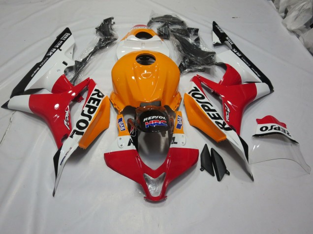 2007-2008 Light Orange and White Repsol Honda CBR600RR Fairings for Sale 2007-2008 Light Orange and White Repsol Honda CBR600RR Fairings for Sale