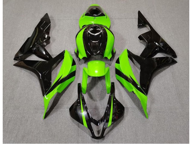 2007-2008 Lime Green and Black Honda CBR600RR Fairings for Sale 2007-2008 Lime Green and Black Honda CBR600RR Fairings for Sale