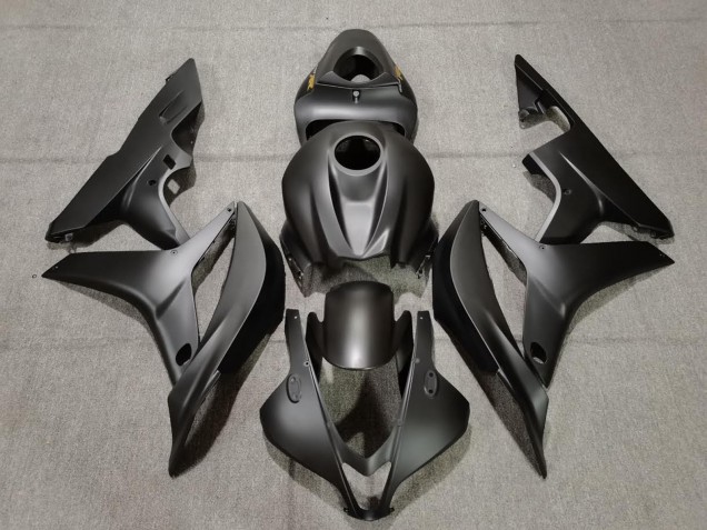 2007-2008 Matte Black Gold Decals Honda CBR600RR Fairings for Sale 2007-2008 Matte Black Gold Decals Honda CBR600RR Fairings for Sale