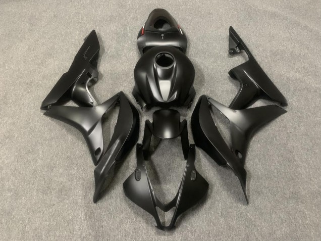 2007-2008 Matte Black & Logos Honda CBR600RR Fairings for Sale