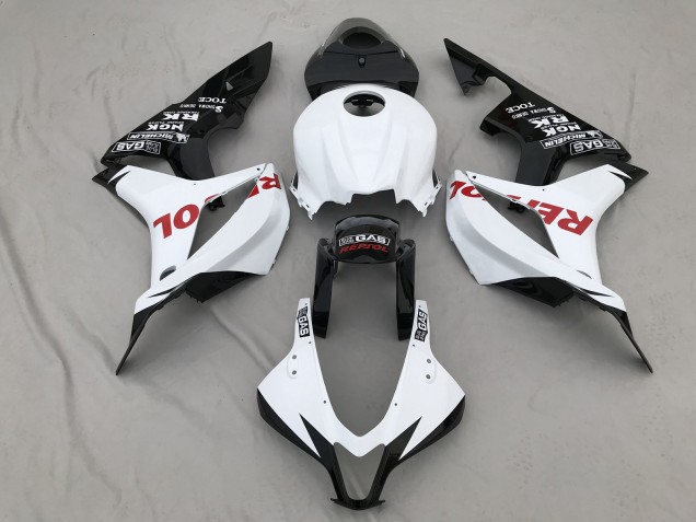 2007-2008 Matte White & Red Repsol Honda CBR600RR Fairings for Sale 2007-2008 Matte White & Red Repsol Honda CBR600RR Fairings for Sale