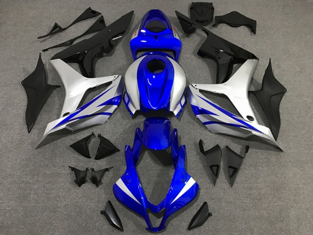 2007-2008 OEM Style Blue and Silver Honda CBR600RR Fairings for Sale 2007-2008 OEM Style Blue and Silver Honda CBR600RR Fairings for Sale