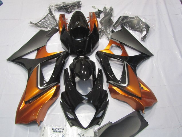 2007-2008 Orange and Black Suzuki GSXR 1000 Fairings for Sale 2007-2008 Orange and Black Suzuki GSXR 1000 Fairings for Sale