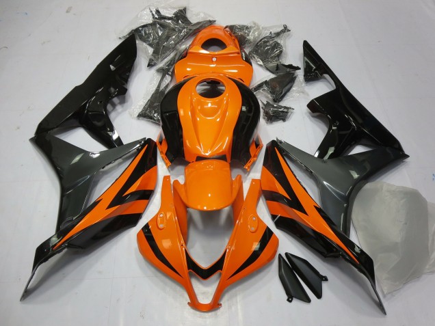 2007-2008 Orange Grey and Black Honda CBR600RR Fairings for Sale 2007-2008 Orange Grey and Black Honda CBR600RR Fairings for Sale