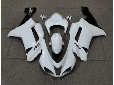 2007-2008 Plain White Gloss Kawasaki ZX6R Fairings for Sale