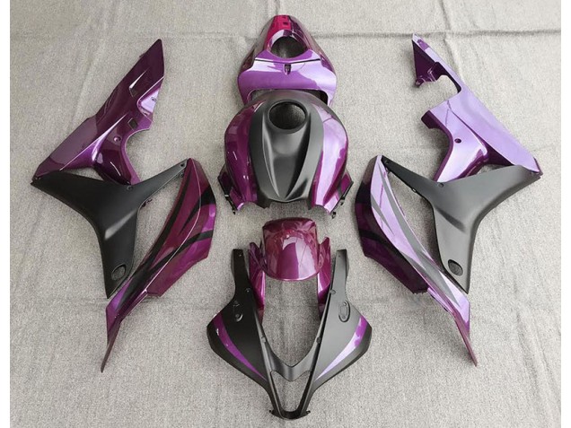 2007-2008 Purple and Matte Black Honda CBR600RR Fairings for Sale 2007-2008 Purple and Matte Black Honda CBR600RR Fairings for Sale