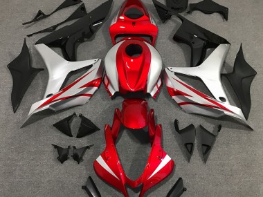 2007-2008 Red and Silver OEM Style Honda CBR600RR Fairings for Sale