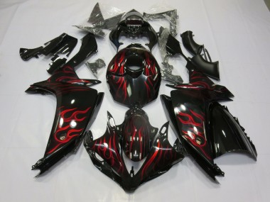 2007-2008 Red Flame Yamaha R1 Fairings for Sale