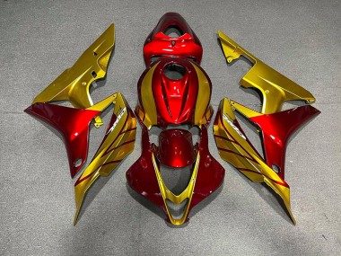 2007-2008 Red & Gold Honda CBR600RR Fairings for Sale