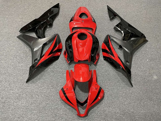 2007-2008 Red OEM Style & Grey Honda CBR600RR Fairings for Sale 2007-2008 Red OEM Style & Grey Honda CBR600RR Fairings for Sale