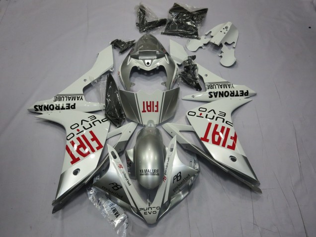 2007-2008 Silver Fiat Yamaha R1 Fairings for Sale