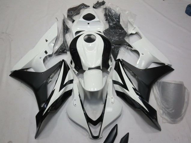 2007-2008 White and Black OEM Style Honda CBR600RR Fairings for Sale 2007-2008 White and Black OEM Style Honda CBR600RR Fairings for Sale