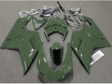 2007-2012 Army Green Gloss Ducati 848 1098 1198 Fairings for Sale